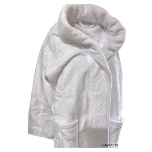 Mary Kay White Spa Bath Robe Womens One Size Plush Terry Belted Pockets Gift - Picture 3 of 11